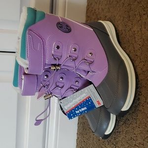 Girls TOTES Diamond Insulated Snow Winter Boots Size 13  Lilac Zipper NWT